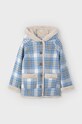 Dětský kabát s příměsí vlny Mayoral s podšívkou modrá 4485.6D.Mini.9BYH