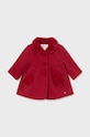 Mayoral Newborn płaszcz niemowlęcy bez kaptura czerwony 2453.2P.Newborn.9BYH