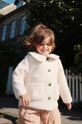 Konges Sløjd płaszcz dziecięcy GRIZZ COLLAR JACKET GRS bez kaptura beżowy KS101234