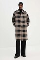 Вовняне пальто Les Deux LDM620083 чорний AW24