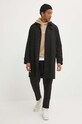 Пальто HUGO 50517771 чёрный AW24