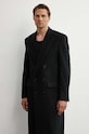 Vlněný kabát Sunflower 4112.SFR černá AW24
