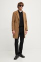 Шерстяное пальто Liu Jo QXX009.T2583 коричневый AW24