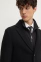 United Colors of Benetton cappotto in lana 2X59UN05M nero