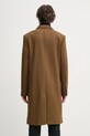 Одежда Шерстяное пальто The Kooples HMAN29007K коричневый