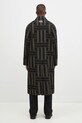Одяг Вовняне пальто Kenzo Weave Overcoat FE65MA0329JB.99 чорний