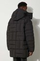 Kenzo down jacket Weave Mid-Length Winter FE65OU3129NL.99 black AW24