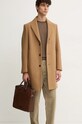 Шерстяное пальто Sisley коричневый 28N0SN039