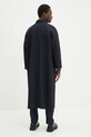 Îmbrăcăminte A.P.C. palton de lana manteau gaia WVBDE.F01533 bleumarin