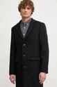 Lindbergh płaszcz wełniany czarny 30.303022.BLACK
