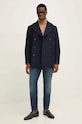 Vlnený kabát BOSS 50527932 tmavomodrá AW24