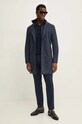 BOSS cappotto con aggiunta di lana 50528131 blu navy AW24