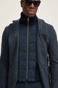 BOSS cappotto con aggiunta di lana blu navy 50528131