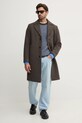 Шерстяное пальто Sisley 2UHZSN03H коричневый AW24