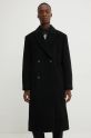 HUGO cappotto in lana 50528257 nero AW24