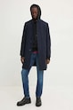 HUGO palton de lana 50528837 bleumarin AW24