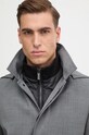 Calvin Klein płaszcz z domieszką wełny K10K113269 szary
