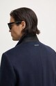 Vlněný kabát Calvin Klein námořnická modř K10K113664