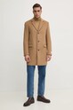 Шерстяное пальто Calvin Klein K10K113664 бежевый AW24