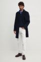 Tommy Hilfiger cappotto in lana MW0MW36611 blu navy AW24