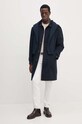 Вовняне пальто Tommy Hilfiger MW0MW37395 темно-синій AW24