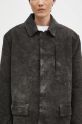 Rick Owens cappotto in cotone Jumbo Mac grigio DU02D2968.MO