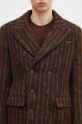 Martine Rose wool coat Double Breasted Short Coat brown 328WT02702