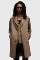AllSaints palton MONTELL cu captuseala maro M020OB