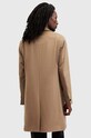 AllSaints płaszcz z domieszką wełny HAL COAT beżowy M005OZ