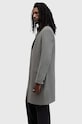 Пальто з домішкою вовни AllSaints HAL COAT сірий M005OZ