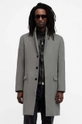 AllSaints płaszcz z domieszką wełny HAL COAT pozostałe szary M005OZ