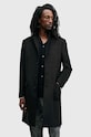 AllSaints palton din lana HAL COAT M005OZ negru