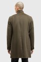 Пальто с примесью шерсти AllSaints HARGROVE COAT зелёный M038OB