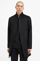Пальто з домішкою вовни AllSaints HARGROVE COAT з підкладкою чорний M038OB
