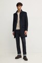 MACKAGE płaszcz wełniany SKAI.SLB granatowy AW24