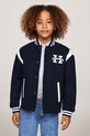 Детская куртка-бомбер с примесью шерсти Tommy Hilfiger с подкладкой тёмно-синий KB0KB09089.9BYH.128.176