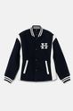 Tommy Hilfiger kurtka bomber dziecięca z domieszką wełny KB0KB09089.9BYH.128.176 granatowy AW24