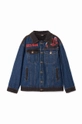 Desigual kurtka jeansowa dziecięca SPIDERMAN 24WBED02 granatowy AW24