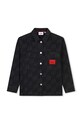 Παιδικό βαμβακερό σακάκι HUGO G00202.114.150 μαύρο AW24