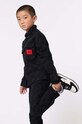 HUGO kurtka bawełniana dziecięca bez kaptura czarny G00202.162.174