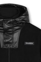 Хлопчик Дитяча куртка з домішкою вовни Karl Lagerfeld Z30271.162.174 чорний