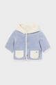 Detská obojstranná bunda Mayoral Newborn 2448.1B.Newborn.9BYH modrá AW24