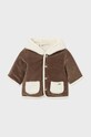 Двостороння дитяча куртка Mayoral Newborn без підкладки коричневий 2448.1B.Newborn.9BYH