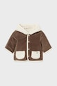 Dětská oboustranná bunda Mayoral Newborn bez podšívky hnědá 2448.1B.Newborn.9BYH