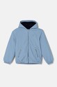 Дитяча куртка United Colors of Benetton з капюшоном блакитний 2IGGCN04W.G.Seasonal