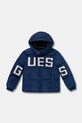 Dječja jakna Guess s kapuljačom mornarsko plava N4BL04.WB240.9BYH