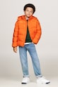 Tommy Hilfiger kurtka dziecięca pomarańczowy KB0KB09207.9BYH.128.176