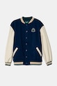 Детско яке бомбър с вълна United Colors of Benetton бомбър тъмносин 20PYCN04Q.G.Seasonal