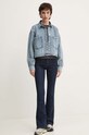 HUGO geacă din denim 50519906 albastru AW24