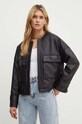 Weekend Max Mara geaca de piele negru 2425446051600